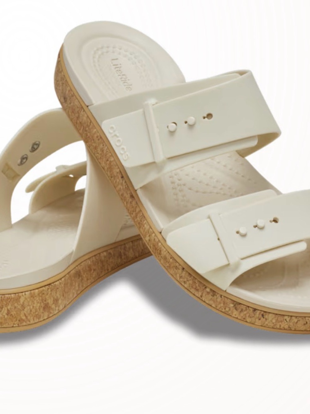 Crocs Brooklyn Buckle low cork sandals - Picture 2 of 7